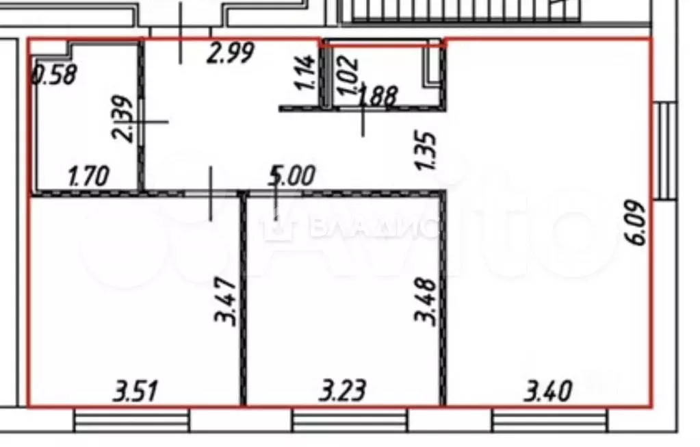 2-к. квартира, 60 м, 1/25 эт. - Фото 0