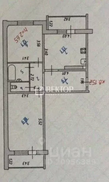 2-к кв. Ивановская область, Иваново Московский мкр, 13 (60.6 м) - Фото 1