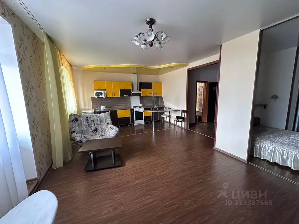 1-к кв. Ульяновская область, Ульяновск Железнодорожная ул., 2В (47.2 ... - Фото 1