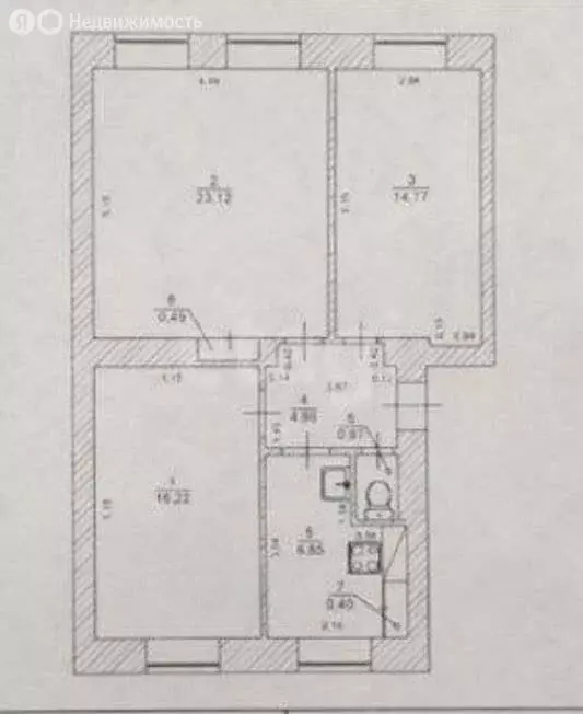 3-комнатная квартира: Ульяновск, улица Советской Армии, 7 (67.2 м) - Фото 1