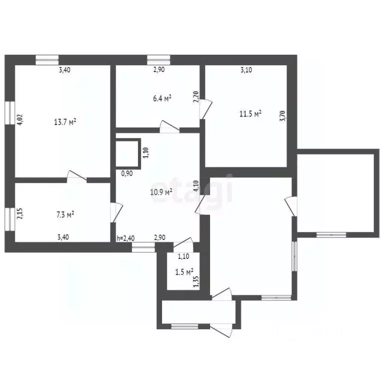 Дом в Кемеровская область, Крапивинский пгт ул. Иманская, 12 (51 м) - Фото 1