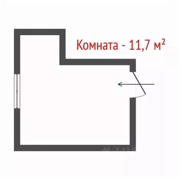 Комната Свердловская область, Екатеринбург ул. Крауля, 61к1 (11.7 м) - Фото 2