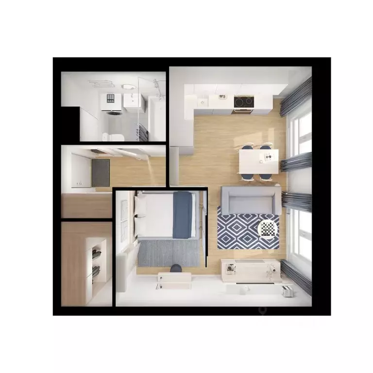 1-к кв. Московская область, Мытищи Яуза Парк жилой комплекс, к6 (34.1 ... - Фото 2