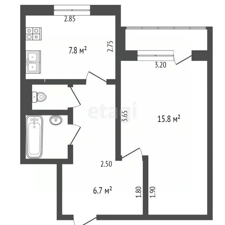 1-к кв. Ямало-Ненецкий АО, Новый Уренгой Советский мкр, 8/2 (34.9 м) - Фото 0