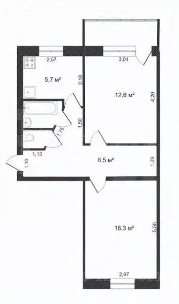2-к кв. Костромская область, Кострома Якиманиха мкр, 6 (49.2 м) - Фото 1