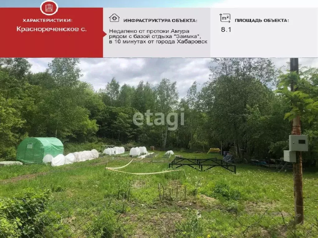 Участок в Хабаровский край, Хабаровский район, с. Корсаково-1  (8.0 ... - Фото 1