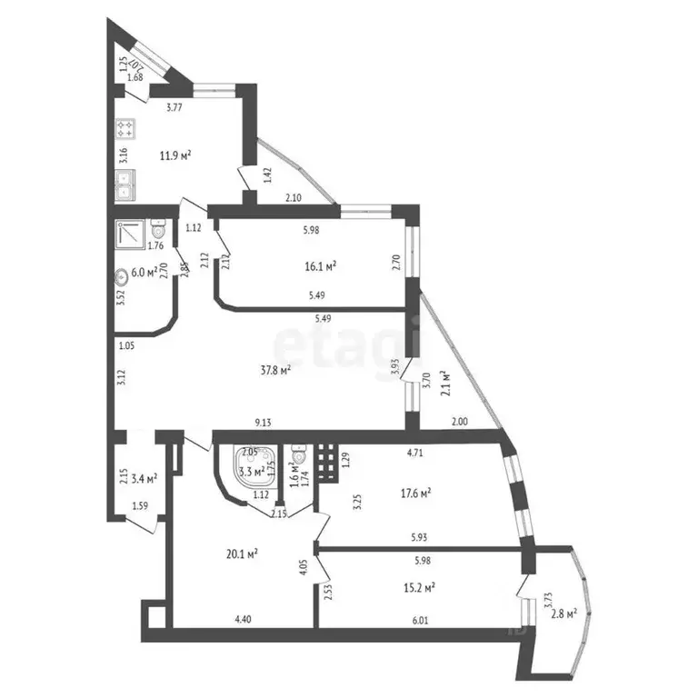 4-к кв. Забайкальский край, Чита Северный мкр, 22 (138.0 м) - Фото 1