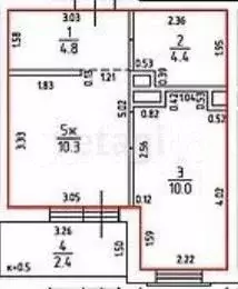 1-к. квартира, 31,6 м, 2/8 эт. - Фото 0