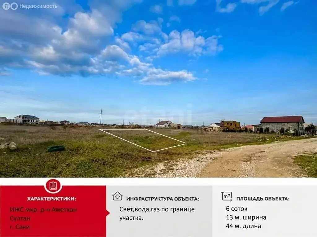 Участок в Саки, улица Изета Юнусова (6 м) - Фото 1