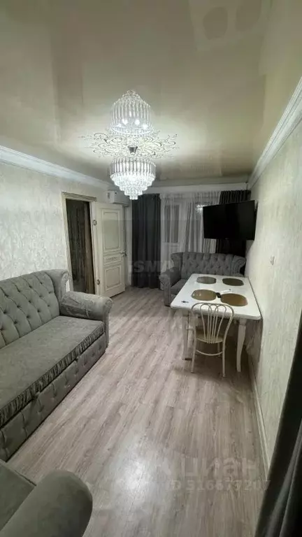 2-к кв. Чеченская республика, Грозный ул. А-К.Б. Арсаханова, 24 (44.0 ... - Фото 1