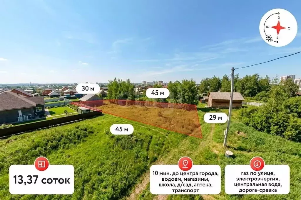 Участок в Тюменская область, Тюмень Энтузиастов мкр, ул. Рябиновая ... - Фото 1