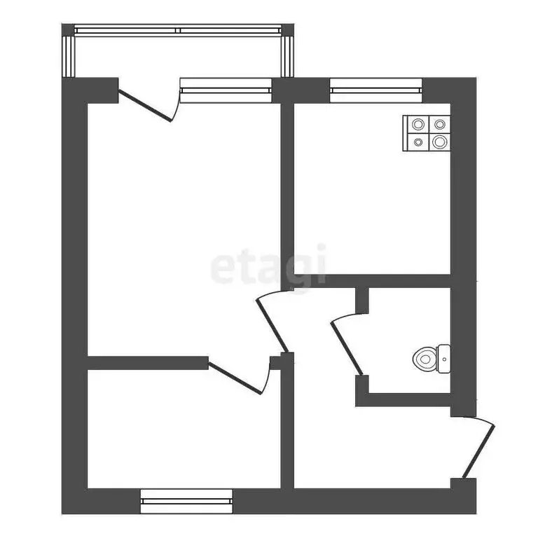 2-комнатная квартира: Троицк, улица имени С.И. Ловчикова, 68А (43.9 м) - Фото 1