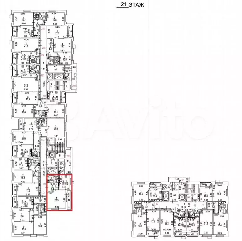 Аукцион: 1-к. квартира, 42,3 м, 21/24 эт. - Фото 1