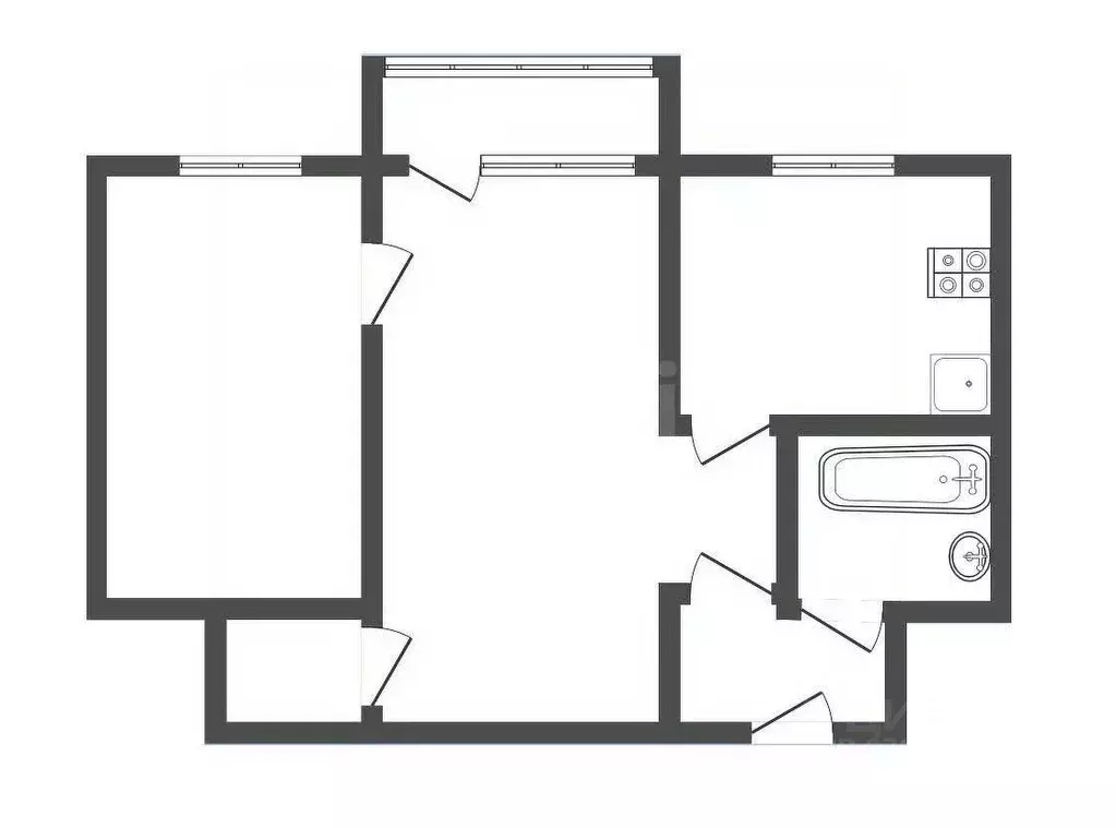 2-к кв. Кемеровская область, Прокопьевск Союзная ул., 5 (40.0 м) - Фото 2