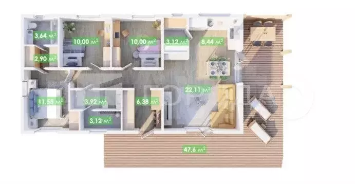 Дом 114 м на участке 10 сот. - Фото 0
