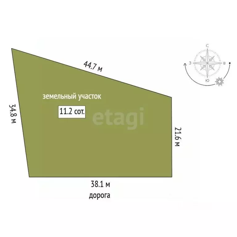 Участок в Тюменская область, Тюмень  (11.19 сот.) - Фото 1