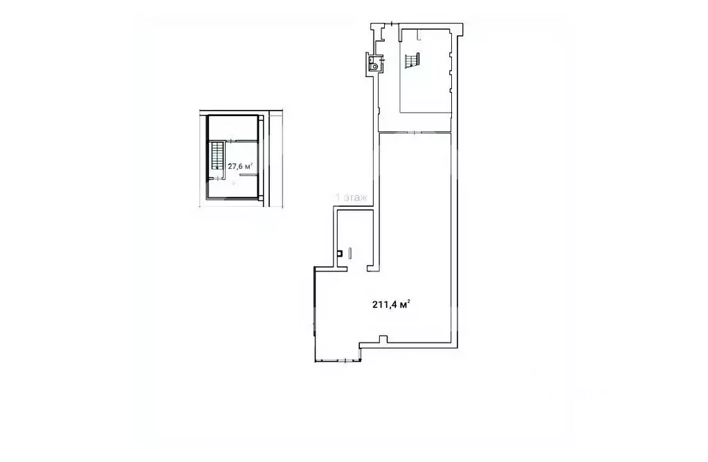 Торговая площадь в Москва Калужская пл., 1К1 (239 м) - Фото 2