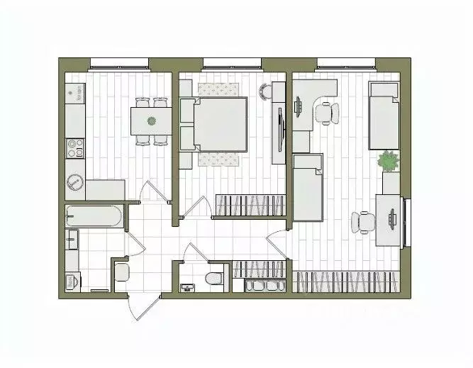 2-к кв. Кировская область, Киров ул. Чистопрудненская, 13А (59.2 м) - Фото 0