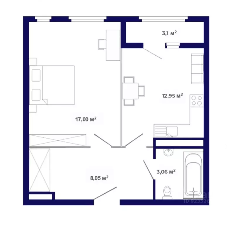 1-к кв. Иркутская область, Иркутский муниципальный округ, Маркова рп, ... - Фото 0