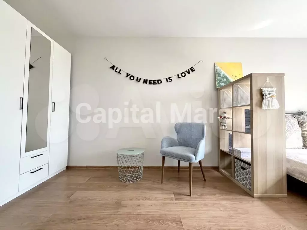 1-к. квартира, 33 м, 4/9 эт. - Фото 1
