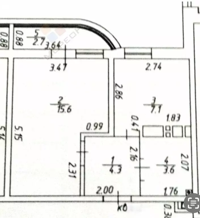 1-комнатная квартира: Краснодар, Воронежская улица, 47Д (30.6 м) - Фото 0