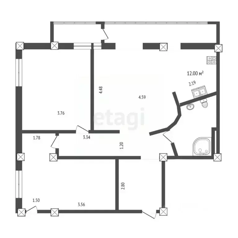 3-к кв. Ханты-Мансийский АО, Сургут ул. 30 лет Победы, 44/4 (100.0 м) - Фото 1