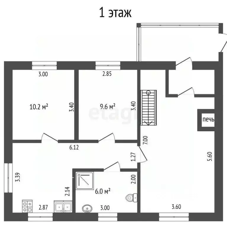 Дом в Камчатский край, Елизовский муниципальный округ, пос. Нагорный ... - Фото 2