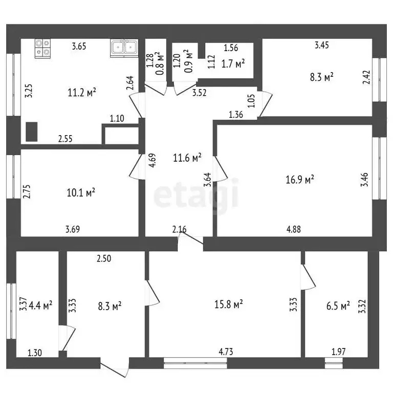 Дом в село Верхнебешкиль, Образцовая улица (63 м) - Фото 1
