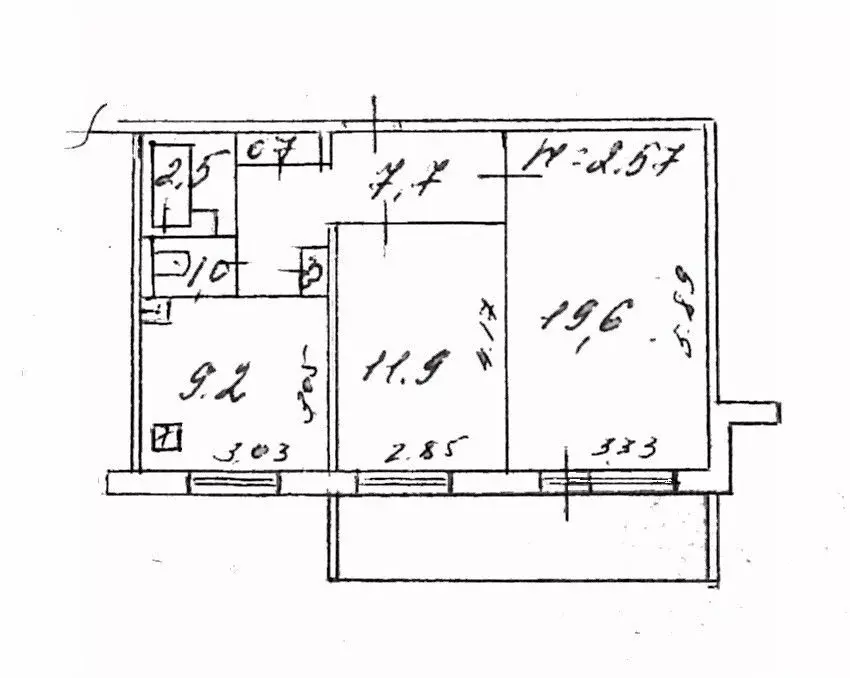 2-к кв. Карелия, Петрозаводск ул. Древлянка, 17к1 (52.6 м) - Фото 2