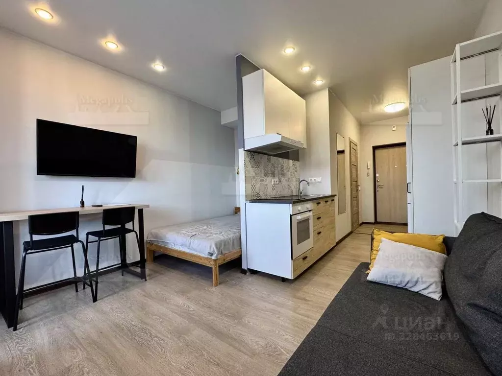 Студия Санкт-Петербург ул. Федора Котанова, 3к2 (25.0 м) - Фото 2