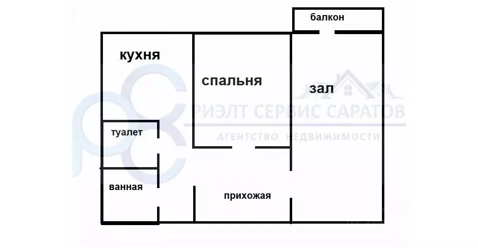 2-к кв. Саратовская область, Саратов ул. Имени В.Г. Рахова, 53 (43.7 ... - Фото 0