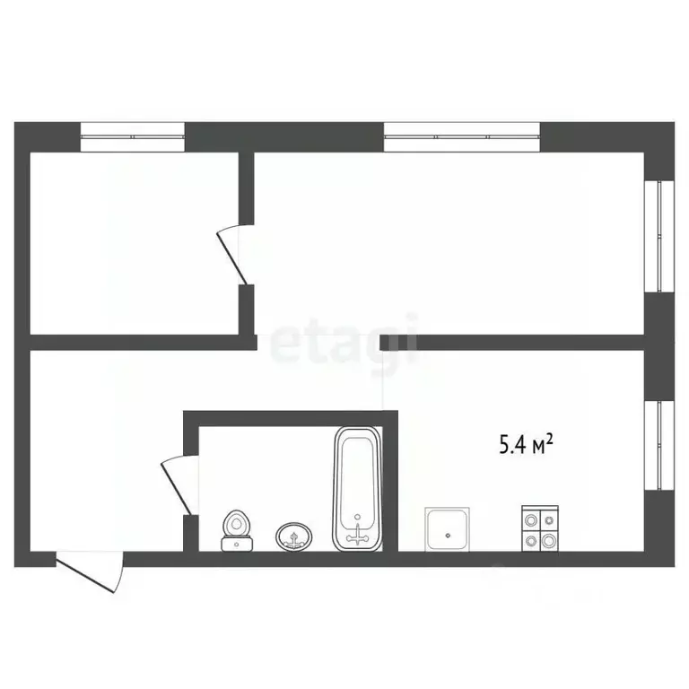 2-к кв. Московская область, Серпухов Советская ул., 122 (36.1 м) - Фото 0