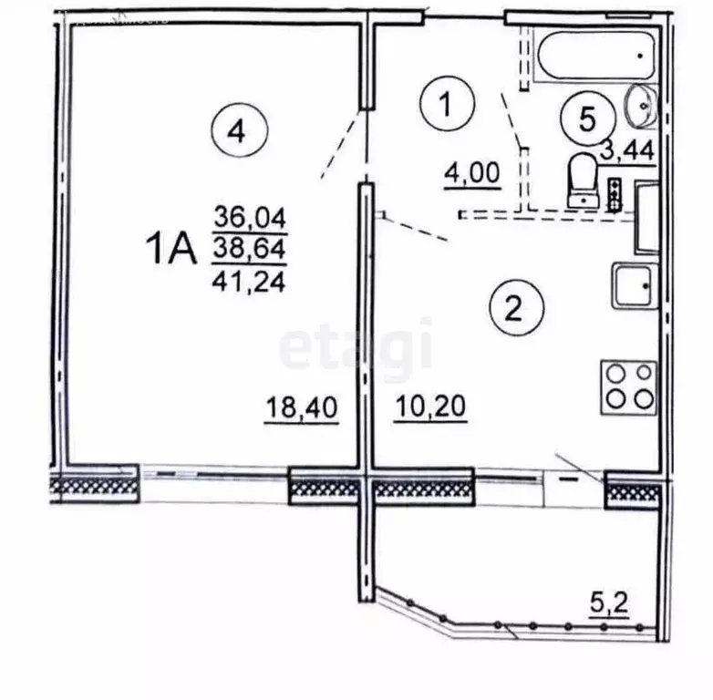 1-комнатная квартира: Тверь, улица Склизкова, 116к4 (41.2 м) - Фото 1