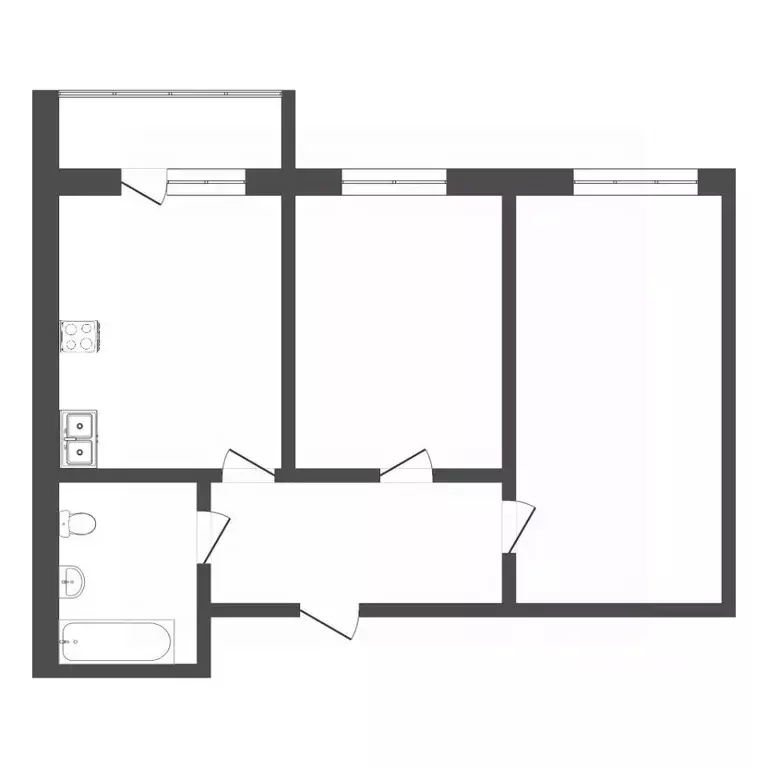 2-к кв. Тюменская область, Тюмень ул. Червишевский Тракт, 47к2 (52.4 ... - Фото 0