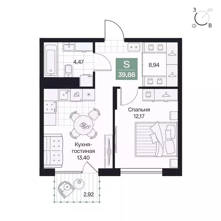1-к кв. Волгоградская область, Волгоград просп. Имени В.И. Ленина, 59Г ... - Фото 1