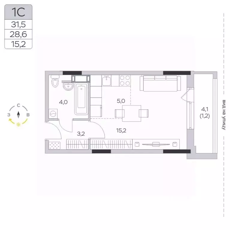 Студия Московская область, Мытищи городской округ, д. Пирогово ул. ... - Фото 1