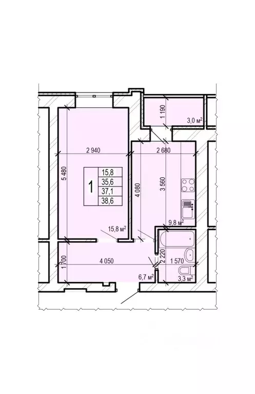 1-к кв. Саратовская область, Энгельс Новобазарная ул., 4 (38.6 м) - Фото 1