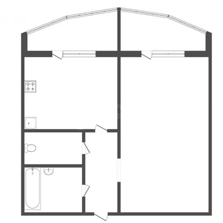 1-к кв. Тюменская область, Тюмень Кремлевская ул., 110к2 (42.0 м) - Фото 2