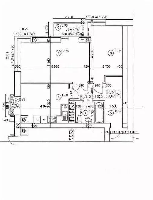 2-к кв. Северная Осетия, Владикавказ ул. Алихана Гагкаева, 1Б (41.0 м) - Фото 1