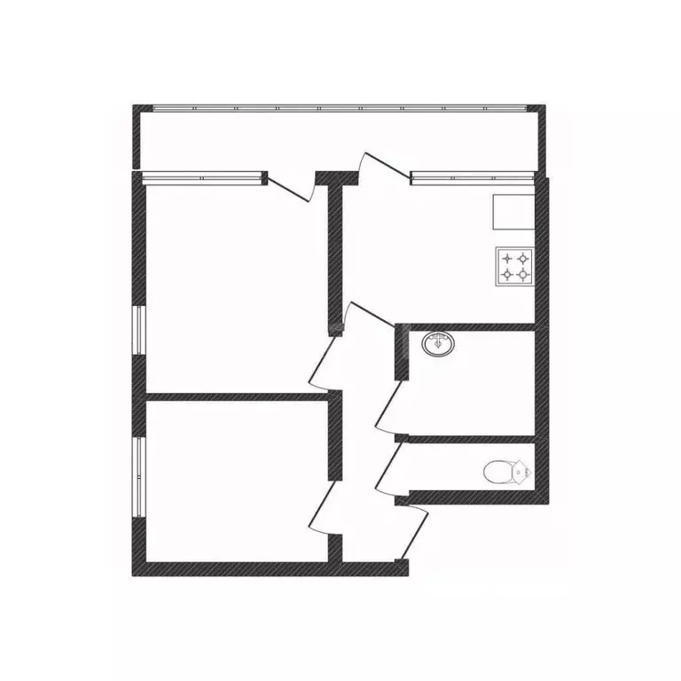 2-к кв. Смоленская область, Ельня ул. Смоленский Большак, 40 (42.4 м) - Фото 2