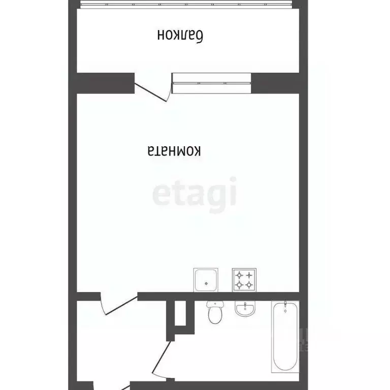 Студия Курганская область, Курган Заозерный жилрайон, 16-й мкр, 2 ... - Фото 2
