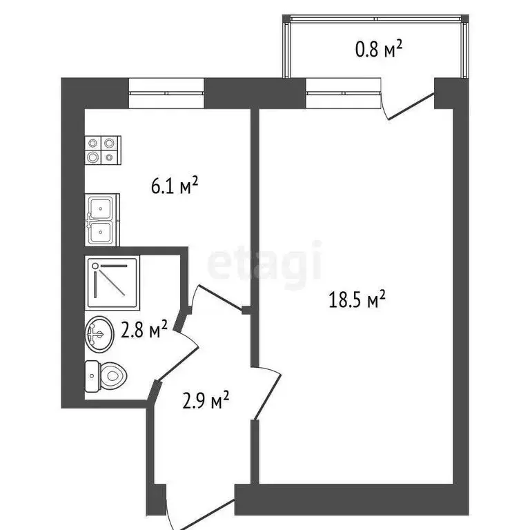 1-комнатная квартира: Севастополь, проспект Героев Сталинграда, 24А ... - Фото 1