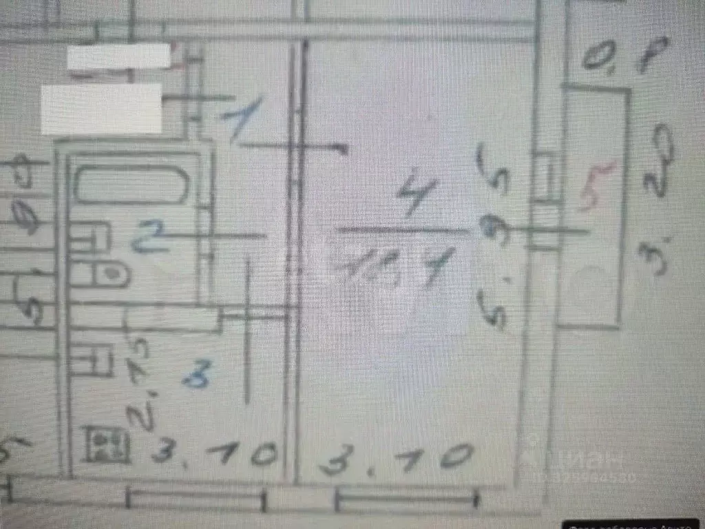 1-к кв. Пензенская область, Пенза ул. Кижеватова, 33 (33.2 м) - Фото 1