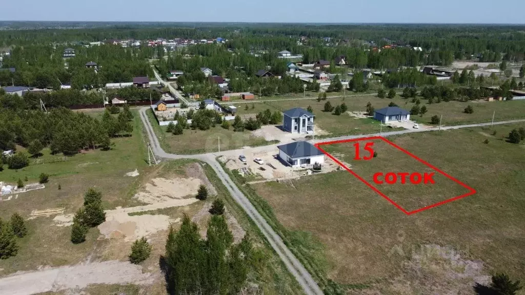 Участок в Тюменская область, Нижнетавдинский муниципальный округ, ... - Фото 1