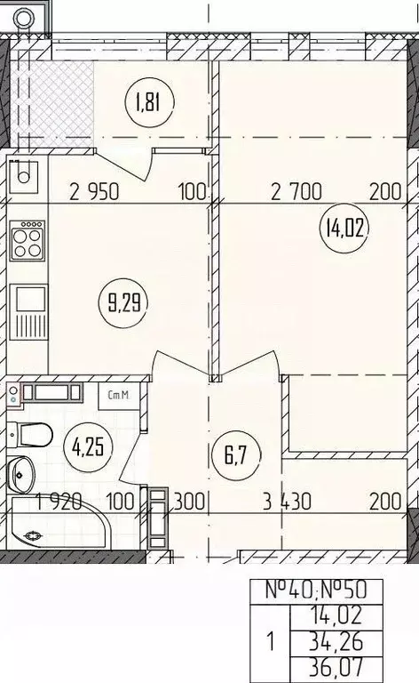 1-к кв. Крым, Бахчисарай ул. Гагарина, 4 (36.07 м) - Фото 2