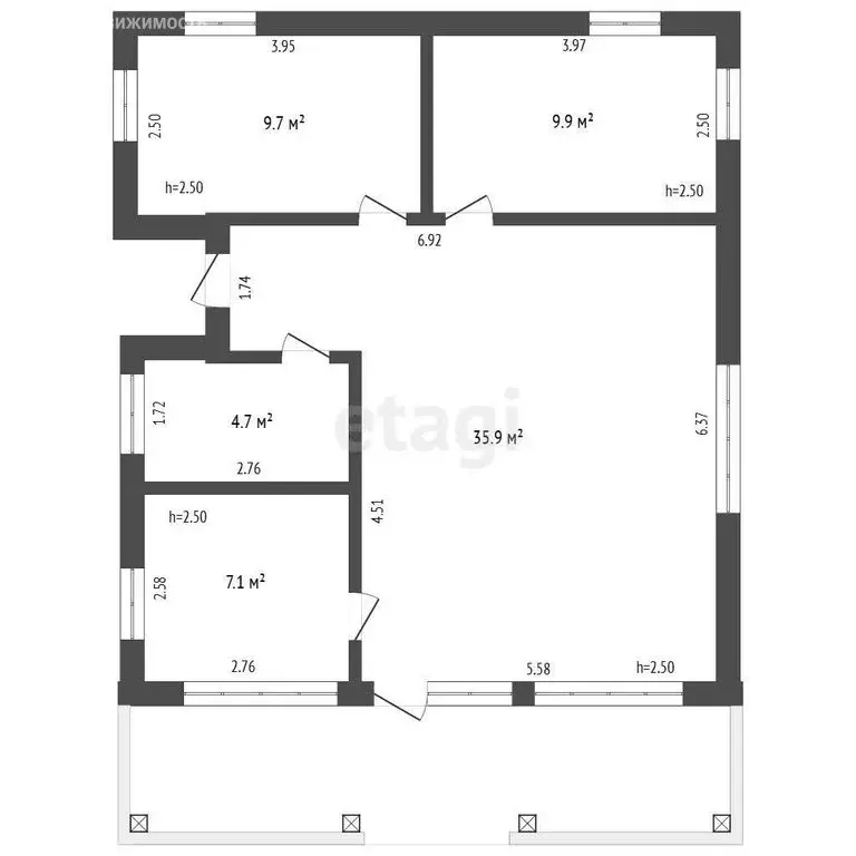 Дом в Рыбинск, Заволжский планировочный район, район Заволжье-1, ... - Фото 1