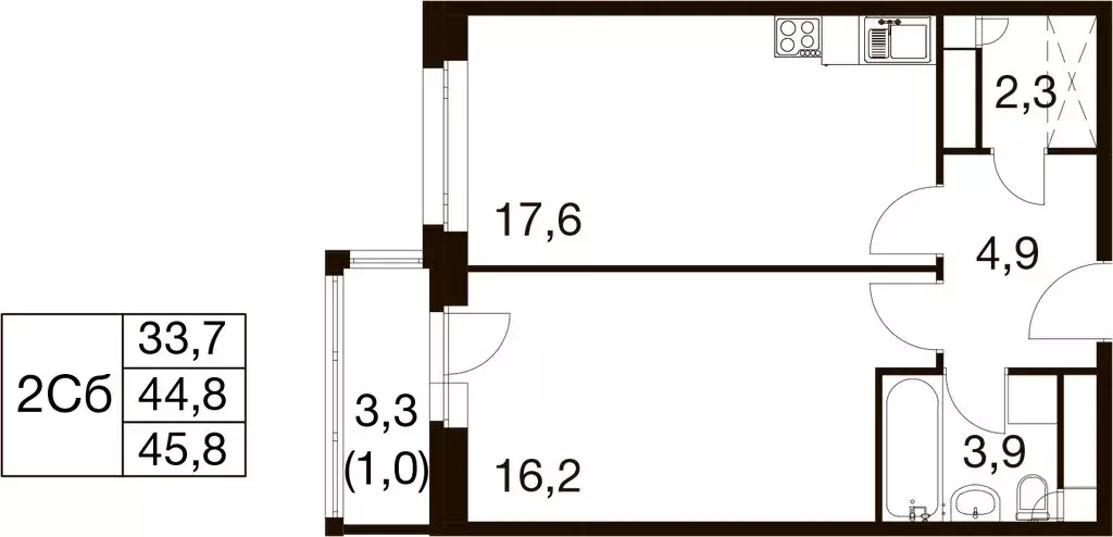 1-комнатная квартира: Балашиха, микрорайон Гагарина, Проектная улица, ... - Фото 1