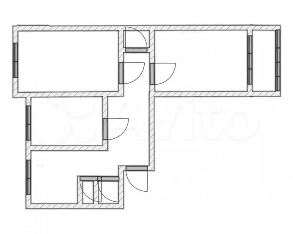 3-к. квартира, 71 м, 4/5 эт. - Фото 0