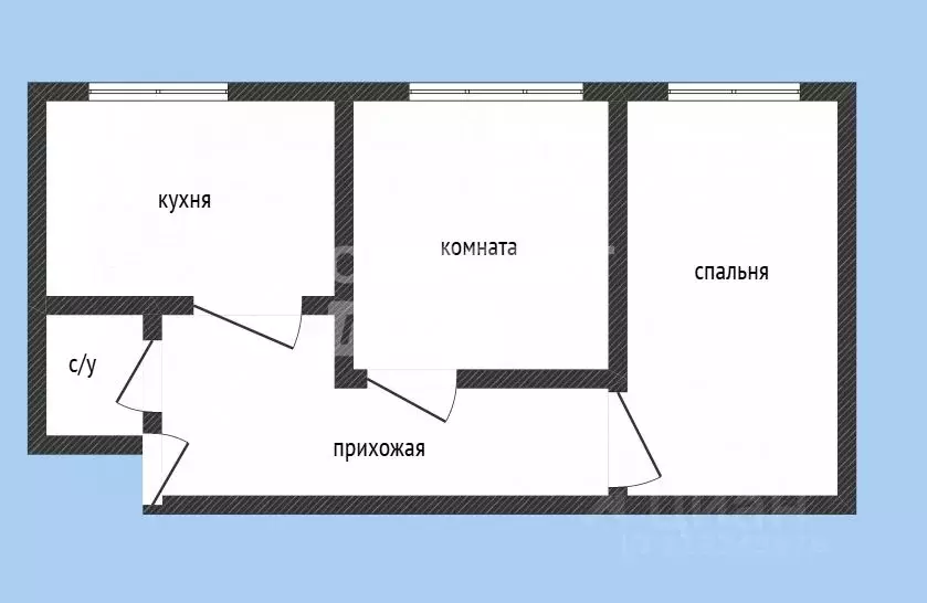 2-к кв. Дагестан, Махачкала ул. 1-я Восходная, 58 (53.6 м) - Фото 1