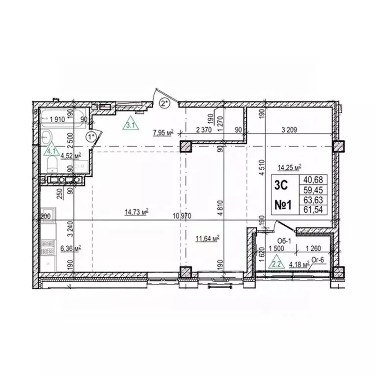 3-к кв. Приморский край, Уссурийск Семь Ветров мкр, Уссури Парк жилой ... - Фото 1